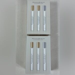 Lot Of 2 Donna Karan 3-Pc Cashmere Mist Purse Spray Holiday Set 10 ml / 0.34 oz
